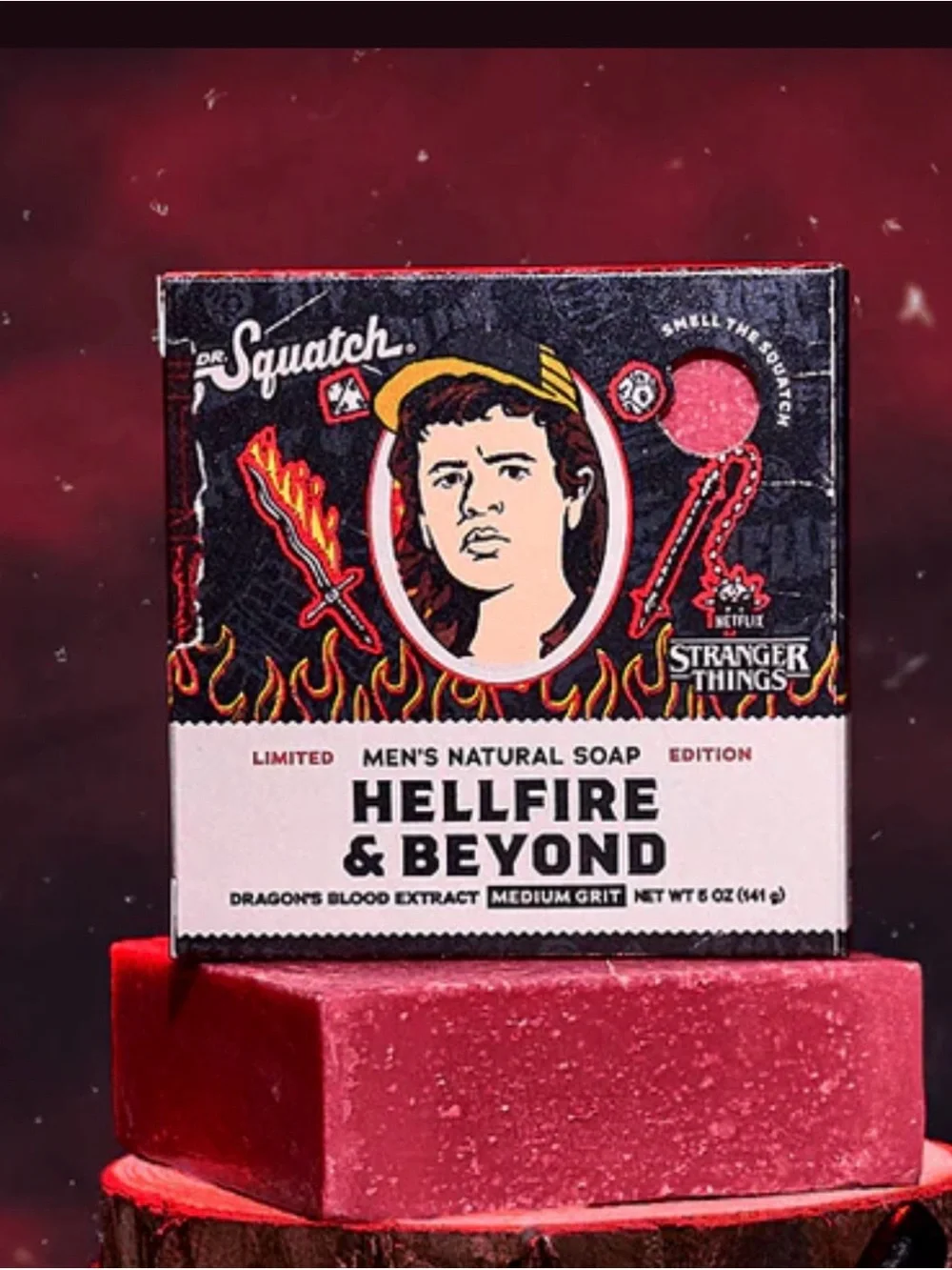 Dr. Squatch Bar Soap bundle of 2 - Limited Edition Stranger Things